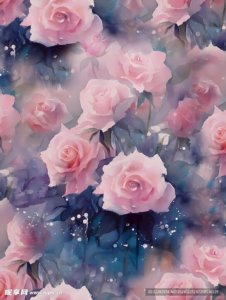 手绘花