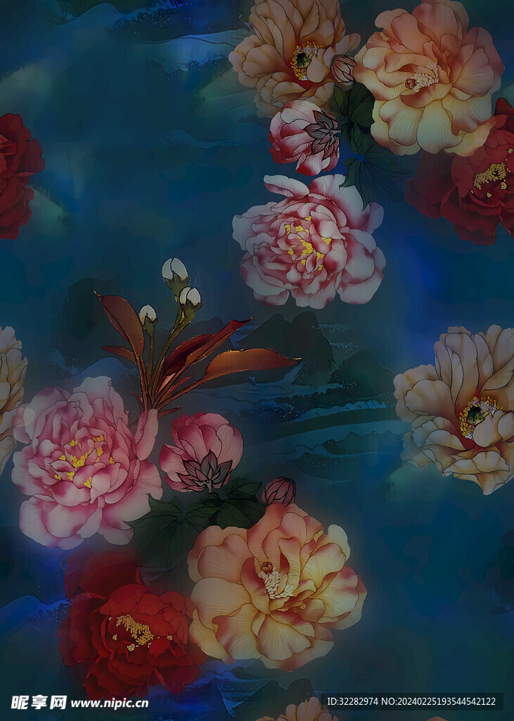 手绘花