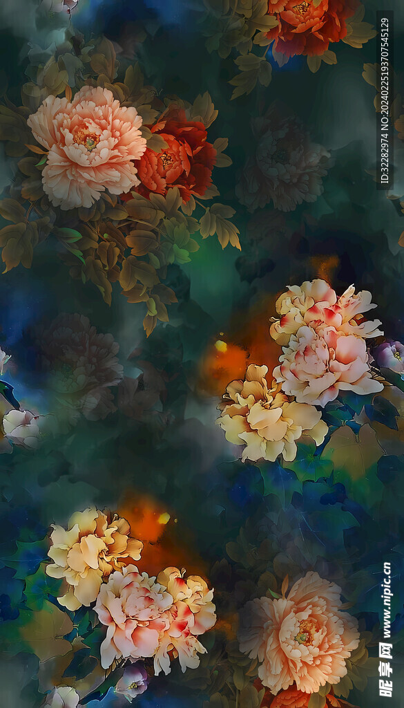 手绘花