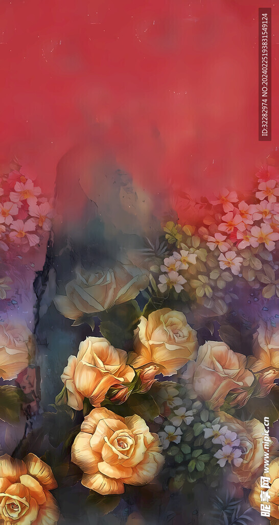 定位玫瑰花