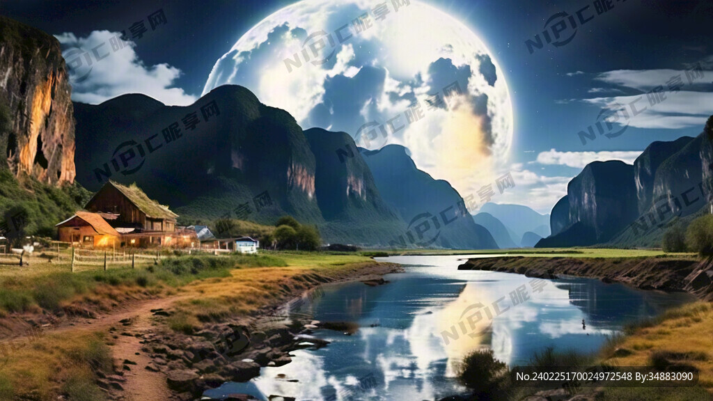 怒江石月亮风光