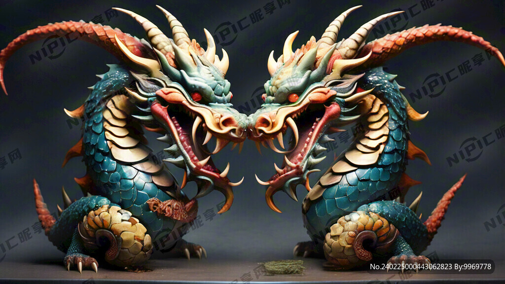 双龙戏珠 排成一条直线