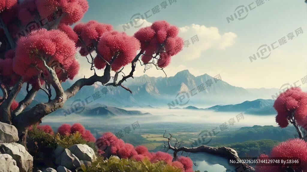 杨梅树枝 绝美壁纸 壮美景色