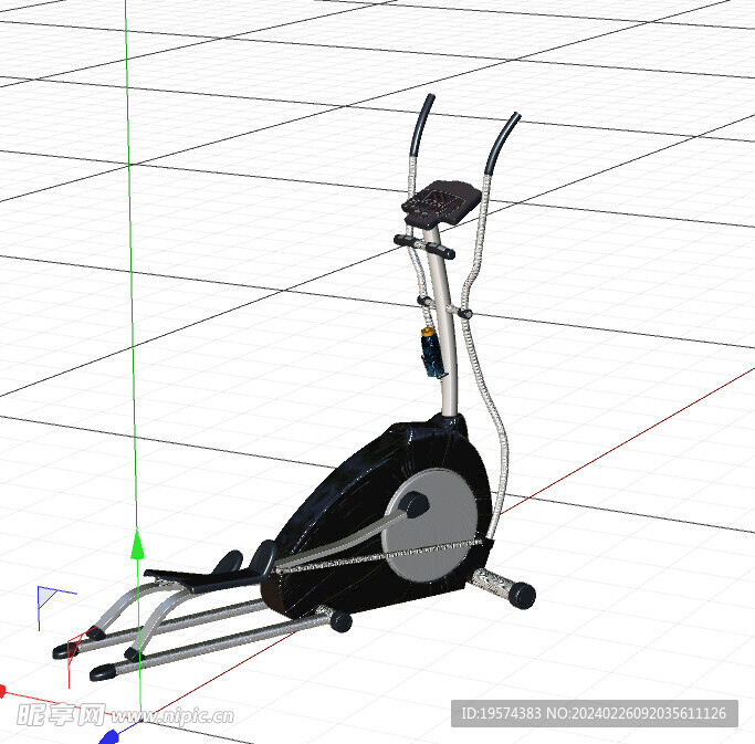  C4D模型 动感单车