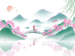  春游背景 