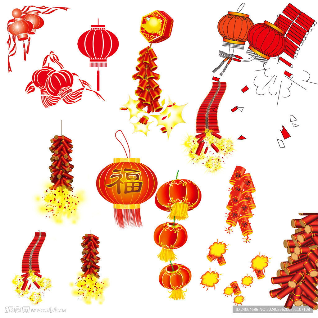 灯笼     烟花