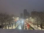 西安雪景图