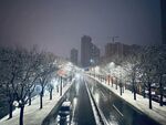 西安雪景图