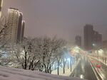 西安雪景图