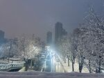 西安雪景图