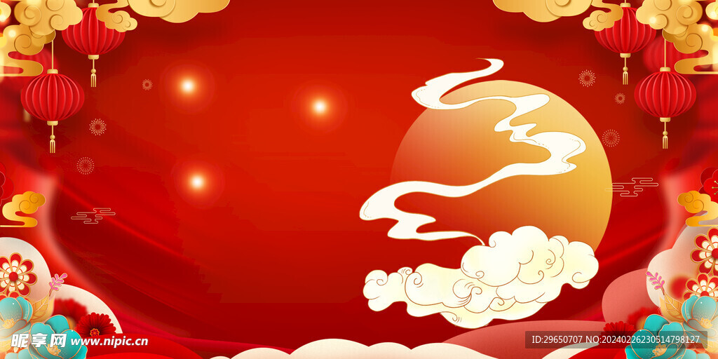 春节中式背景