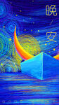 梦幻风景插画         