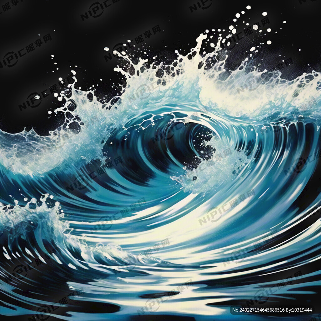 水波 水浪 水纹