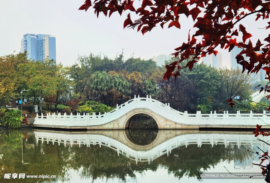 古建筑桥廊 