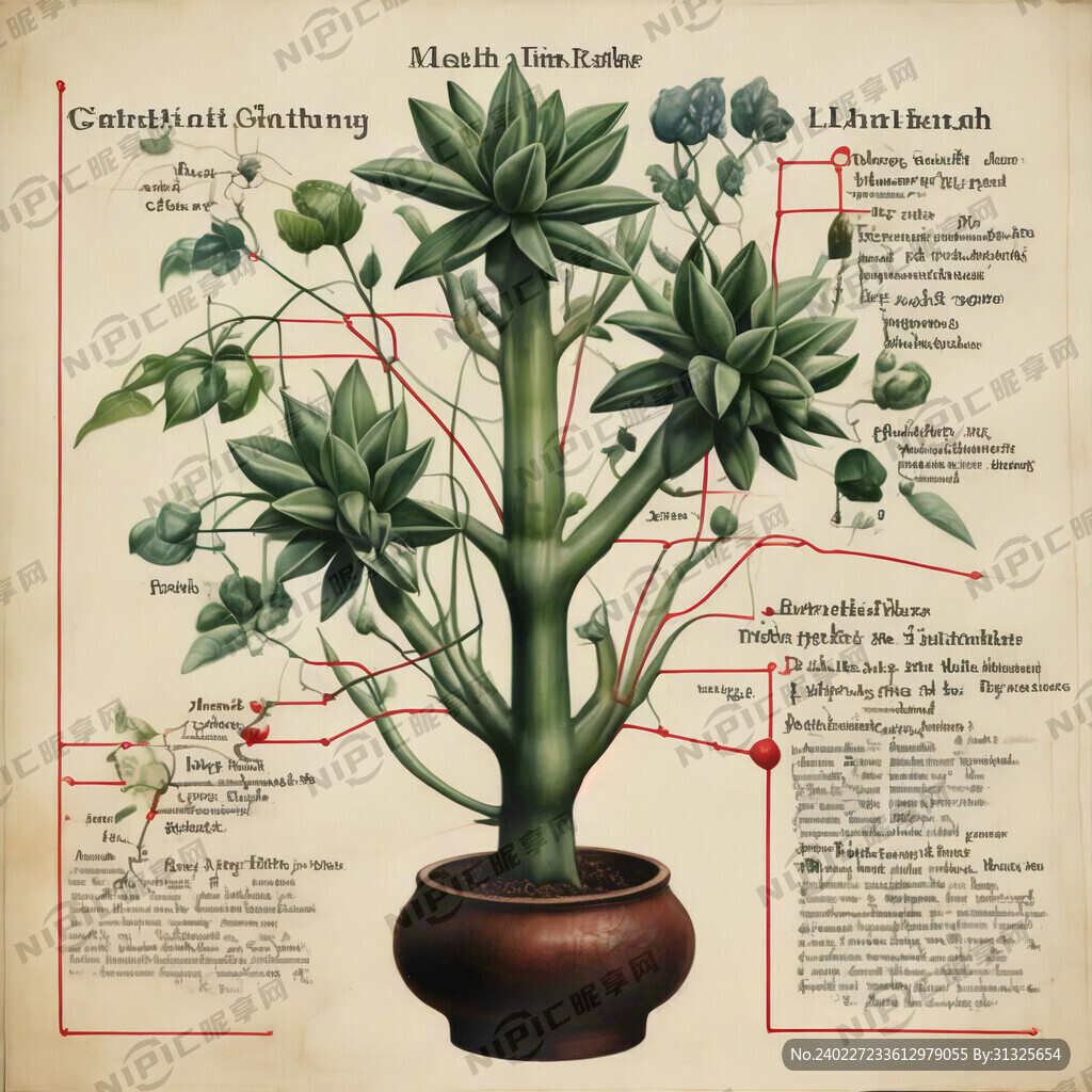 植物嫁接的示意图