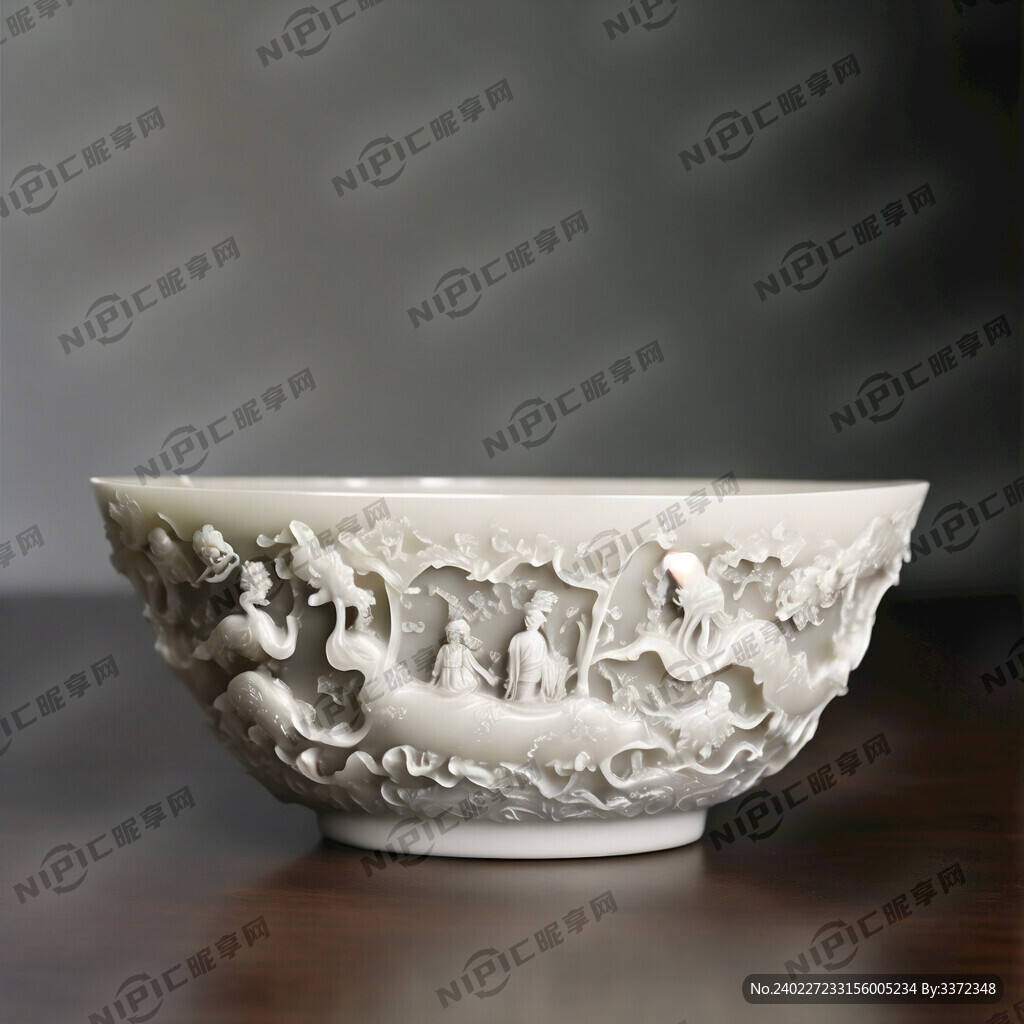 汉白玉碗工艺品