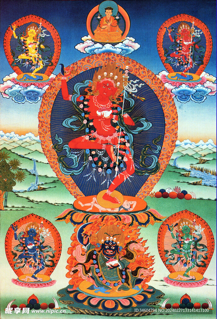 金刚瑜伽母 唐卡