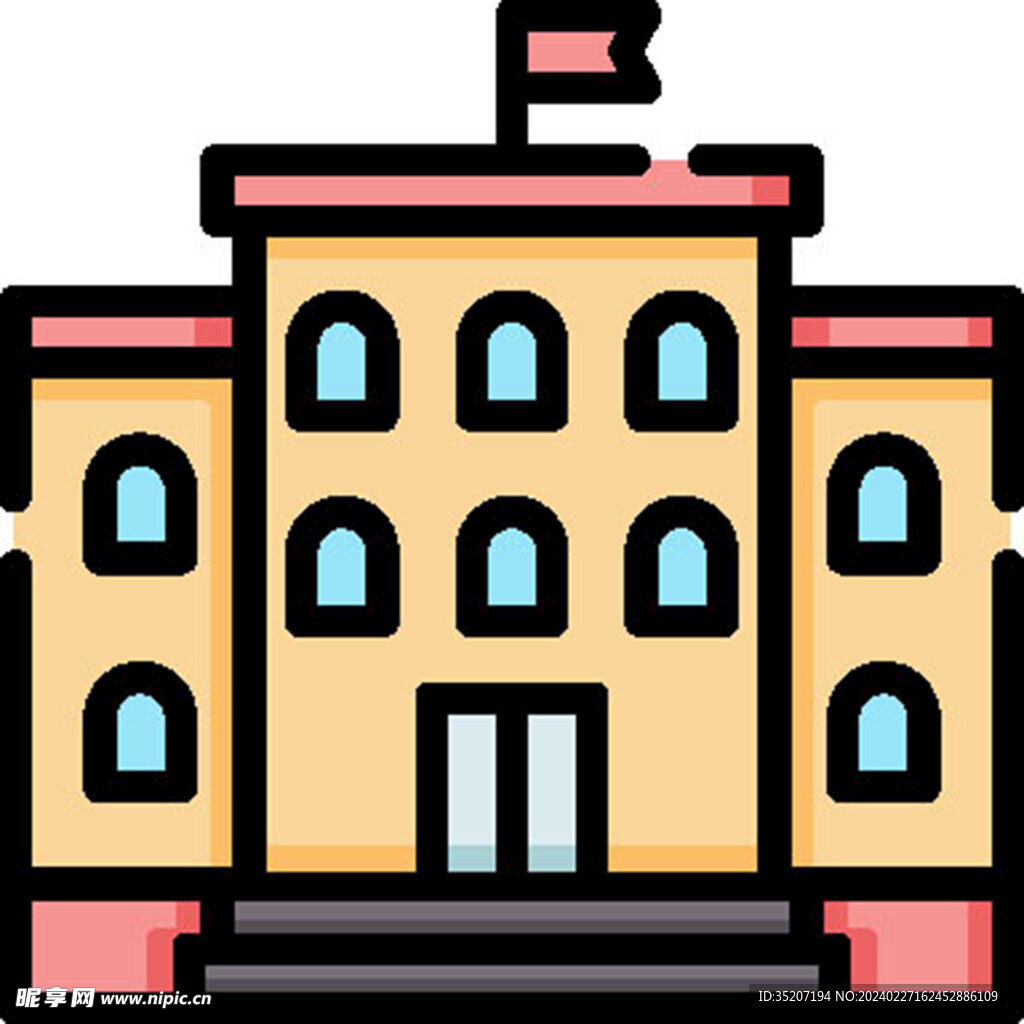 学校教育图标         