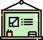 学校教育图标         