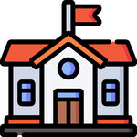 学校教育图标         
