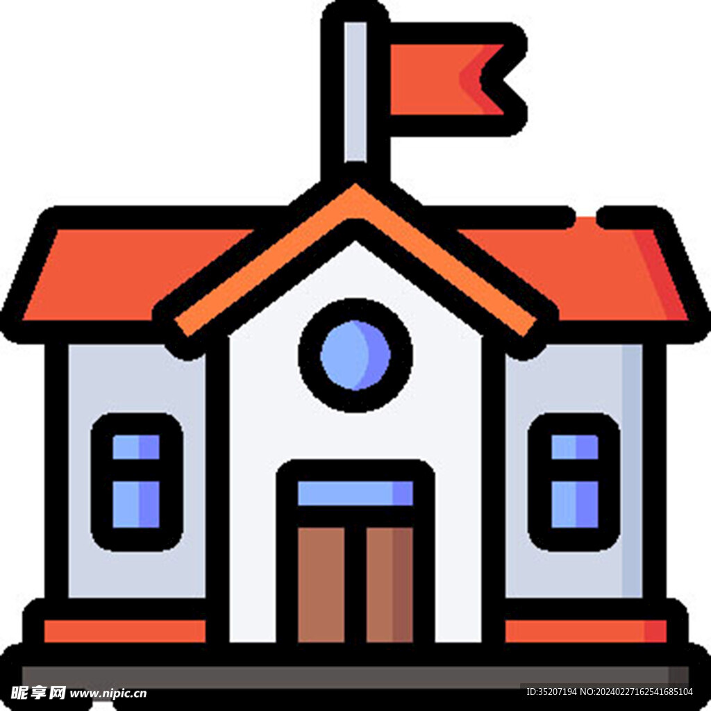 学校教育图标         