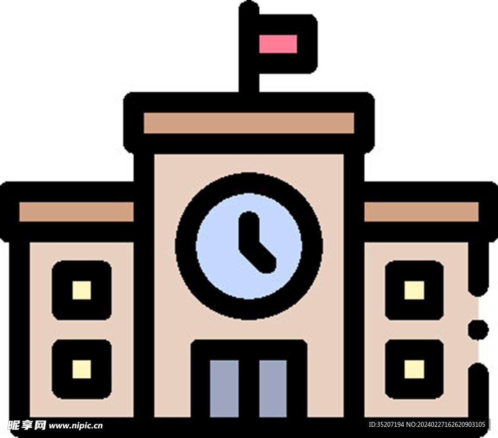 学校教育图标         