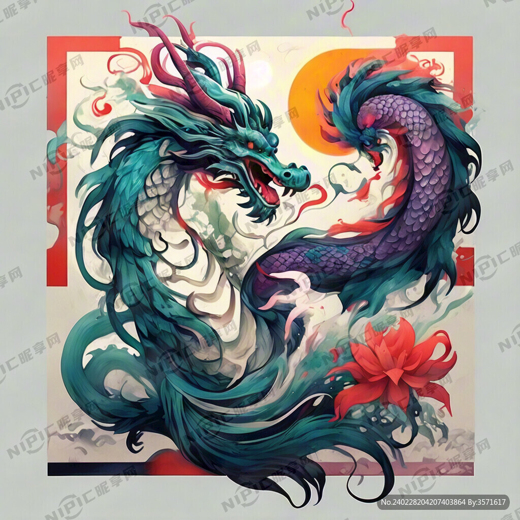 中国龙 凤 矢量 设计 包装