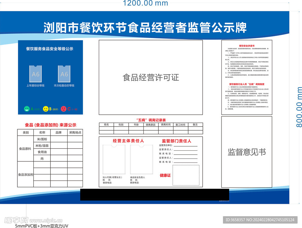 经营者监管公示牌