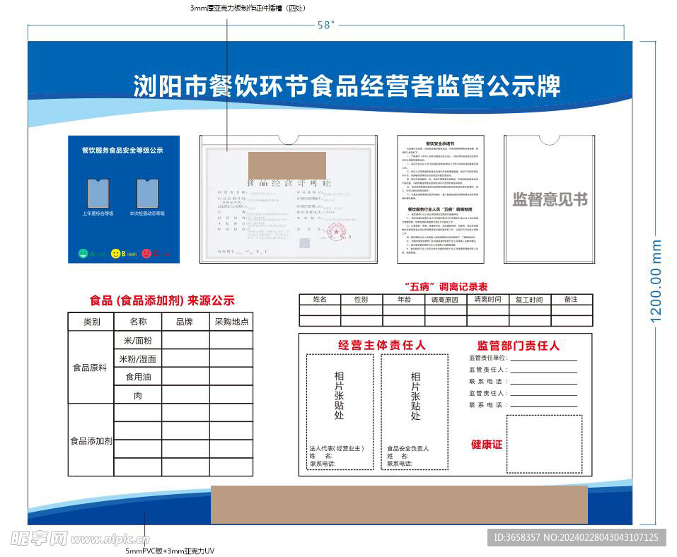 经营者监管公示牌