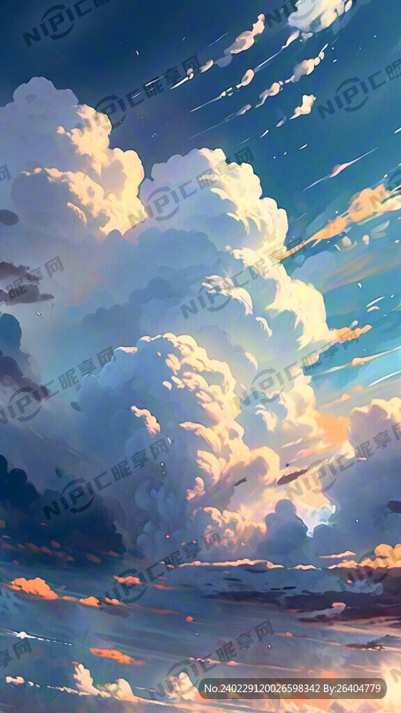 背景浅蓝色  天空  云彩 