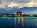 嘉峪关旅游夜景风景