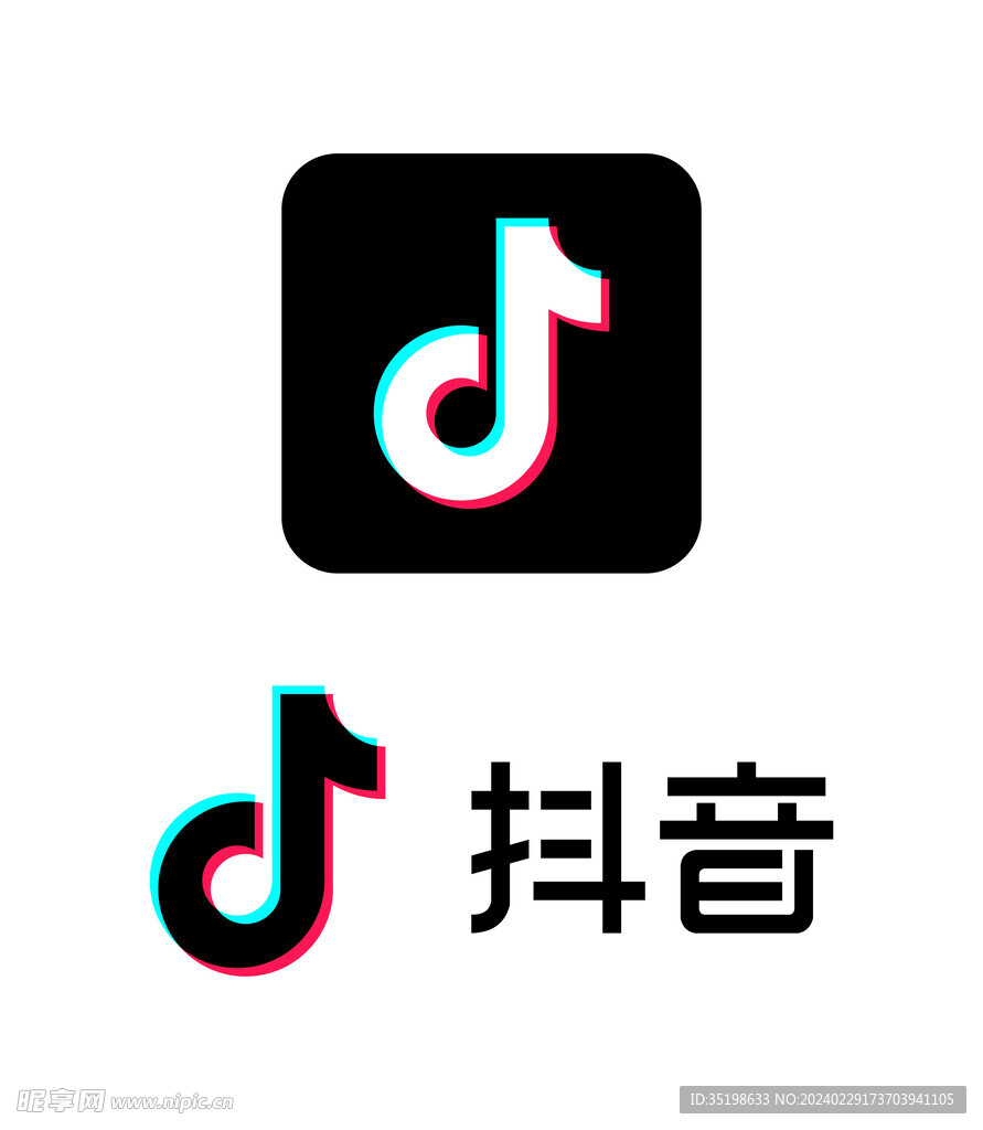 抖音logo设计图__其他_广告设计_设计图库_昵享网nipic.cn