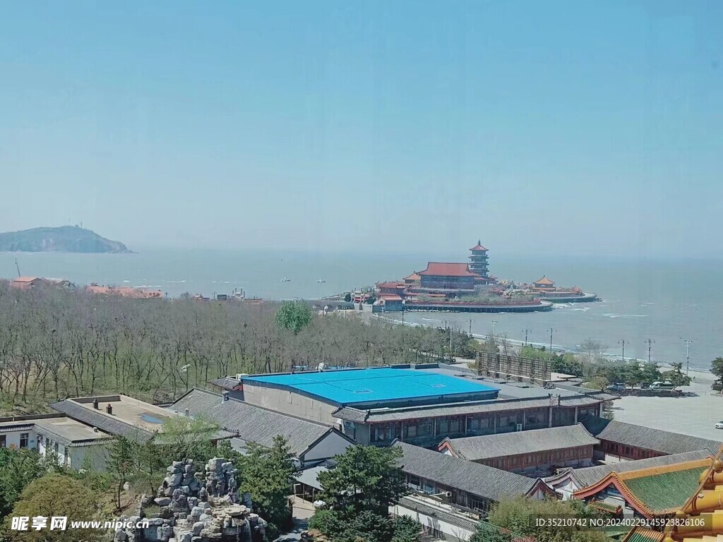 远眺蓬莱