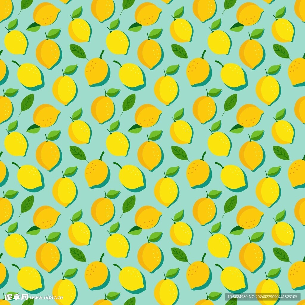 无缝拼接的柚子背景