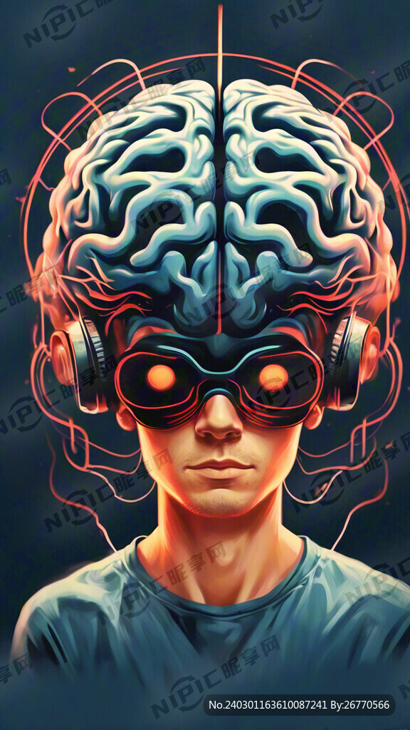 脑波检测宣传海报