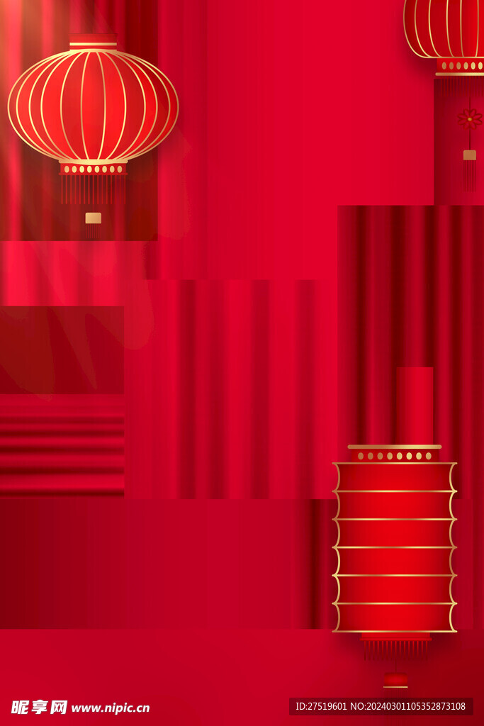 红色背景