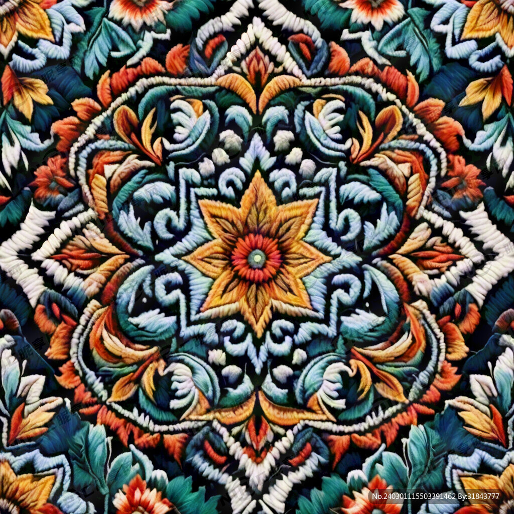 彝族绣花图案