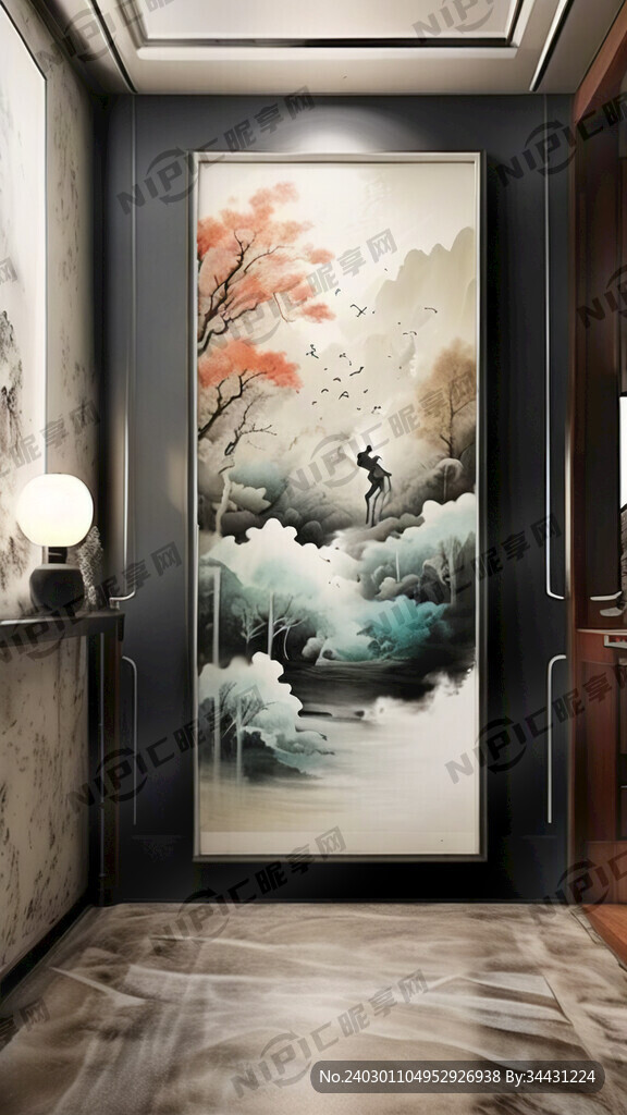 中国风空间层次感走廊
