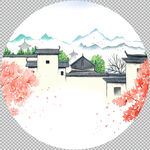 圆形壁画