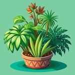 绿色植物盆栽