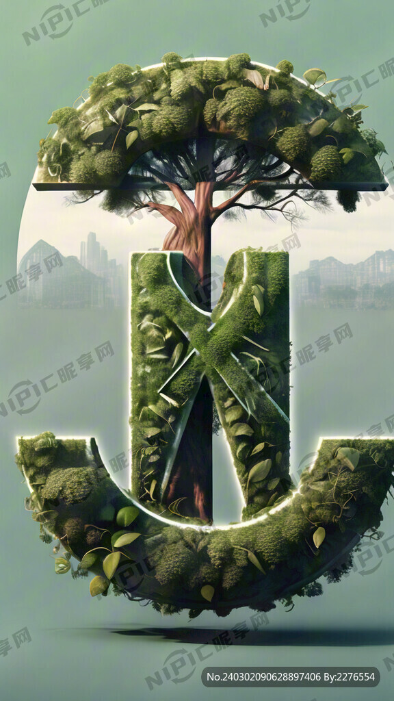 环保  绿色背景 