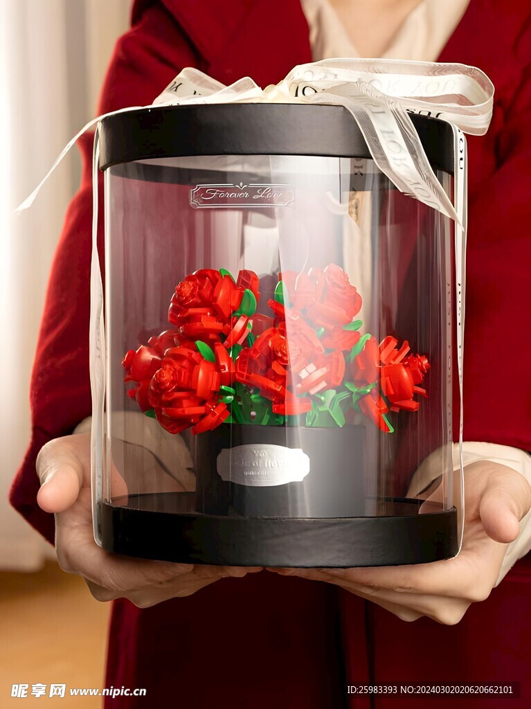 积木花筒