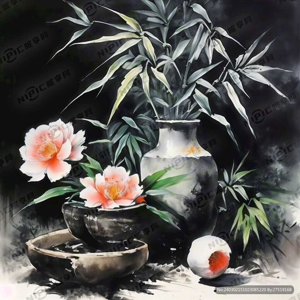 水墨竹子