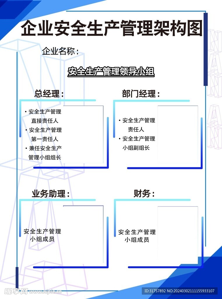 企业安全生产管理架构图