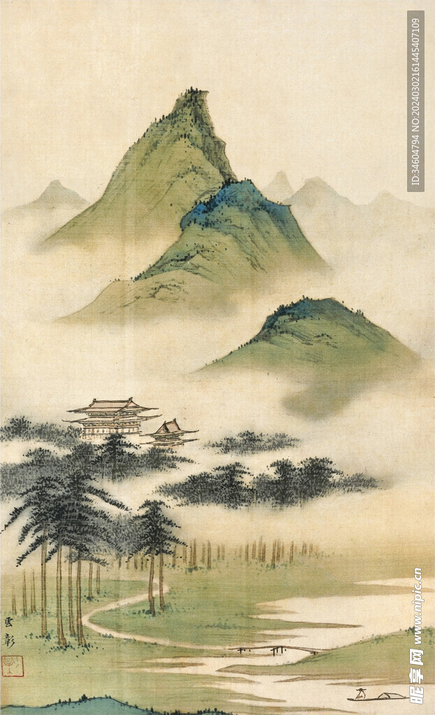 陈少梅 山水