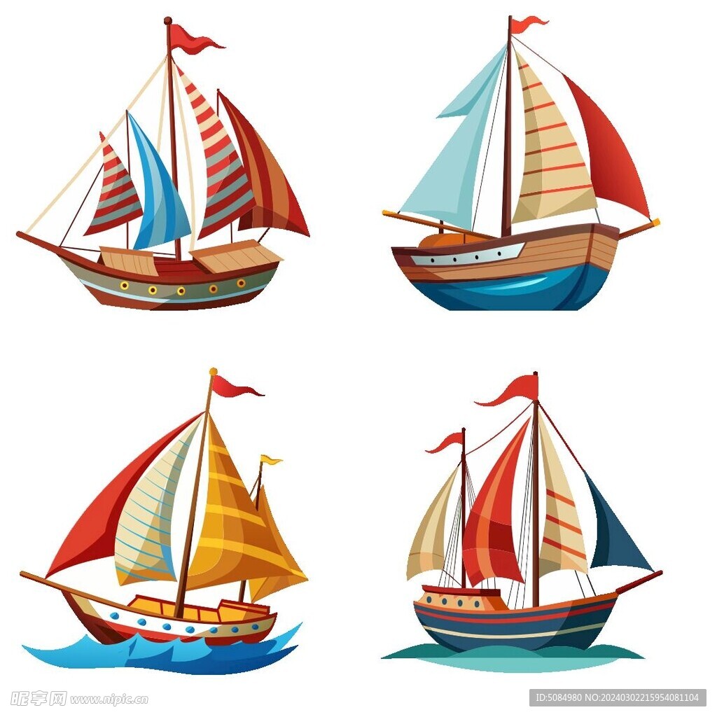 帆船组图