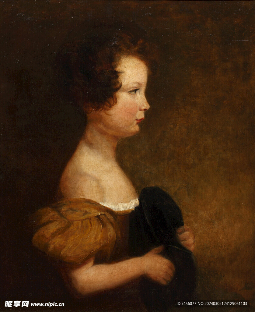女性肖像油画