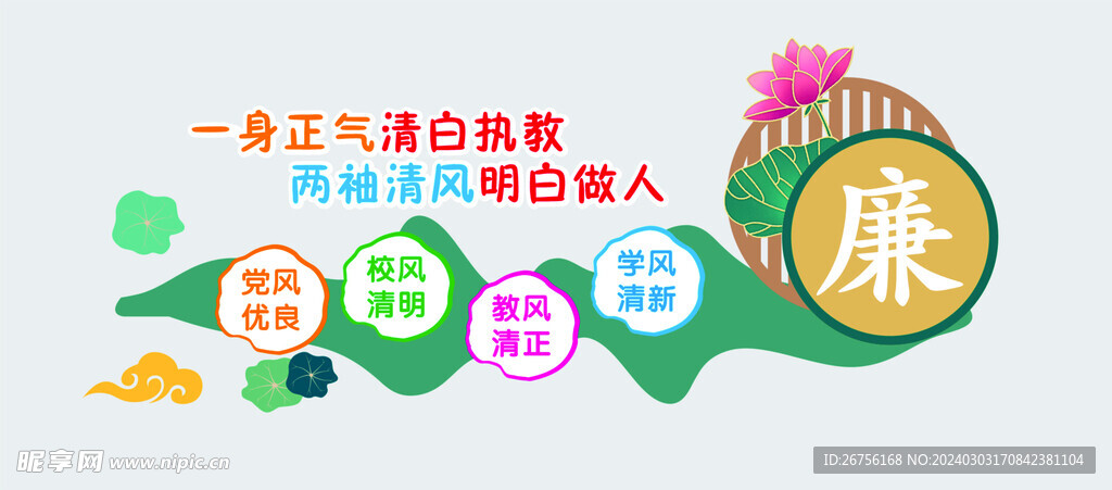 学校廉洁文化墙
