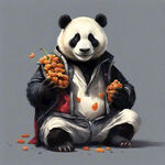 拿着葡萄干的熊猫大侠