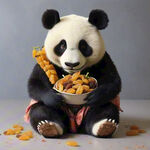 拿着葡萄干的熊猫大侠